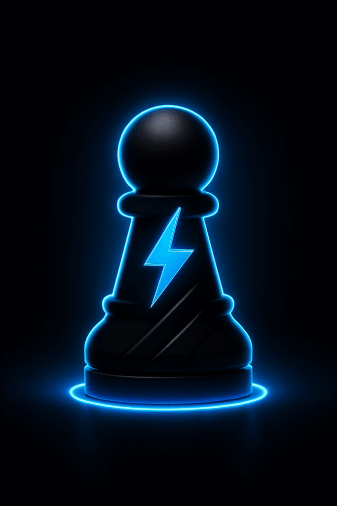 logo de ajedrez en 3